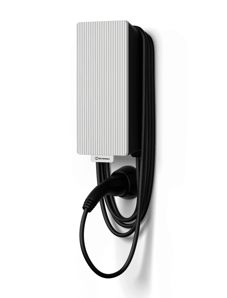 TeltoCharge EVC2 · tethered with White front plate