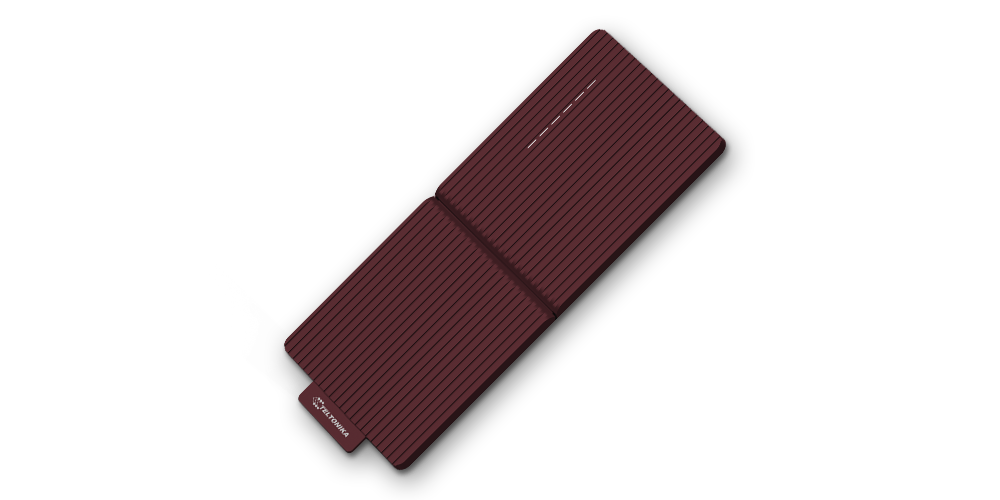 Burgundy front plate